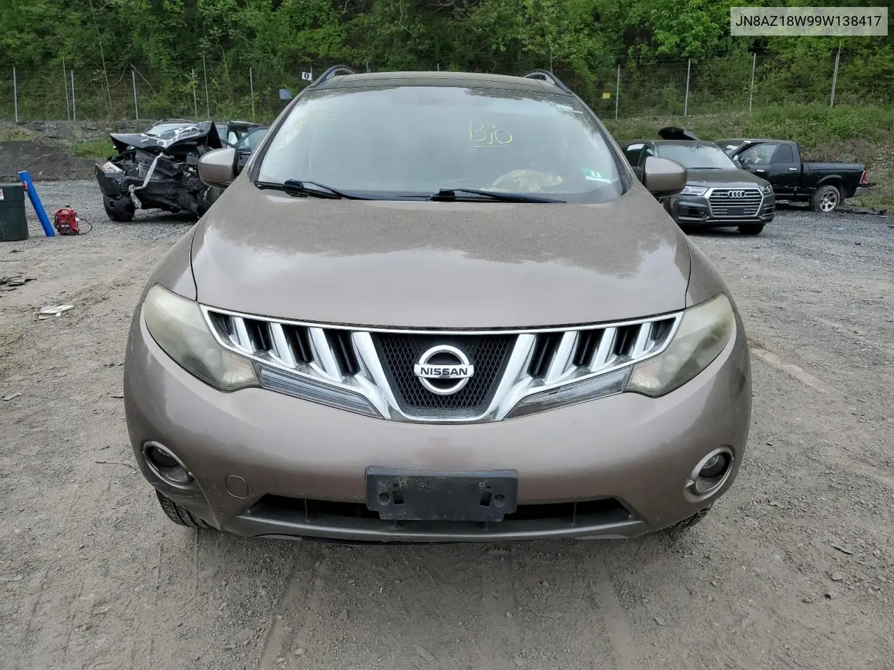 2009 Nissan Murano S VIN: JN8AZ18W99W138417 Lot: 56989485