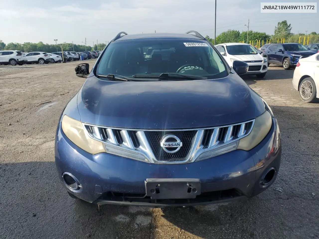 2009 Nissan Murano S VIN: JN8AZ18W49W111772 Lot: 56991255