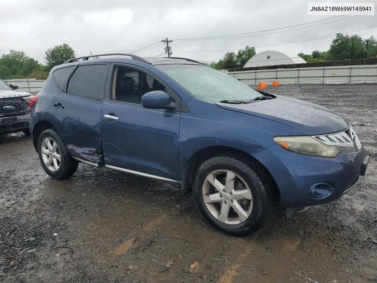 2009 Nissan Murano S VIN: JN8AZ18W69W145941 Lot: 57023275