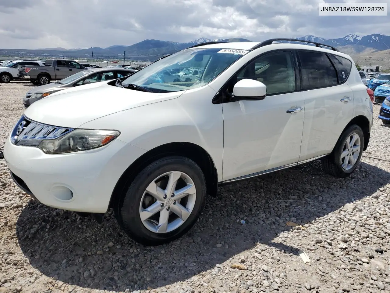 2009 Nissan Murano S VIN: JN8AZ18W59W128726 Lot: 57164485