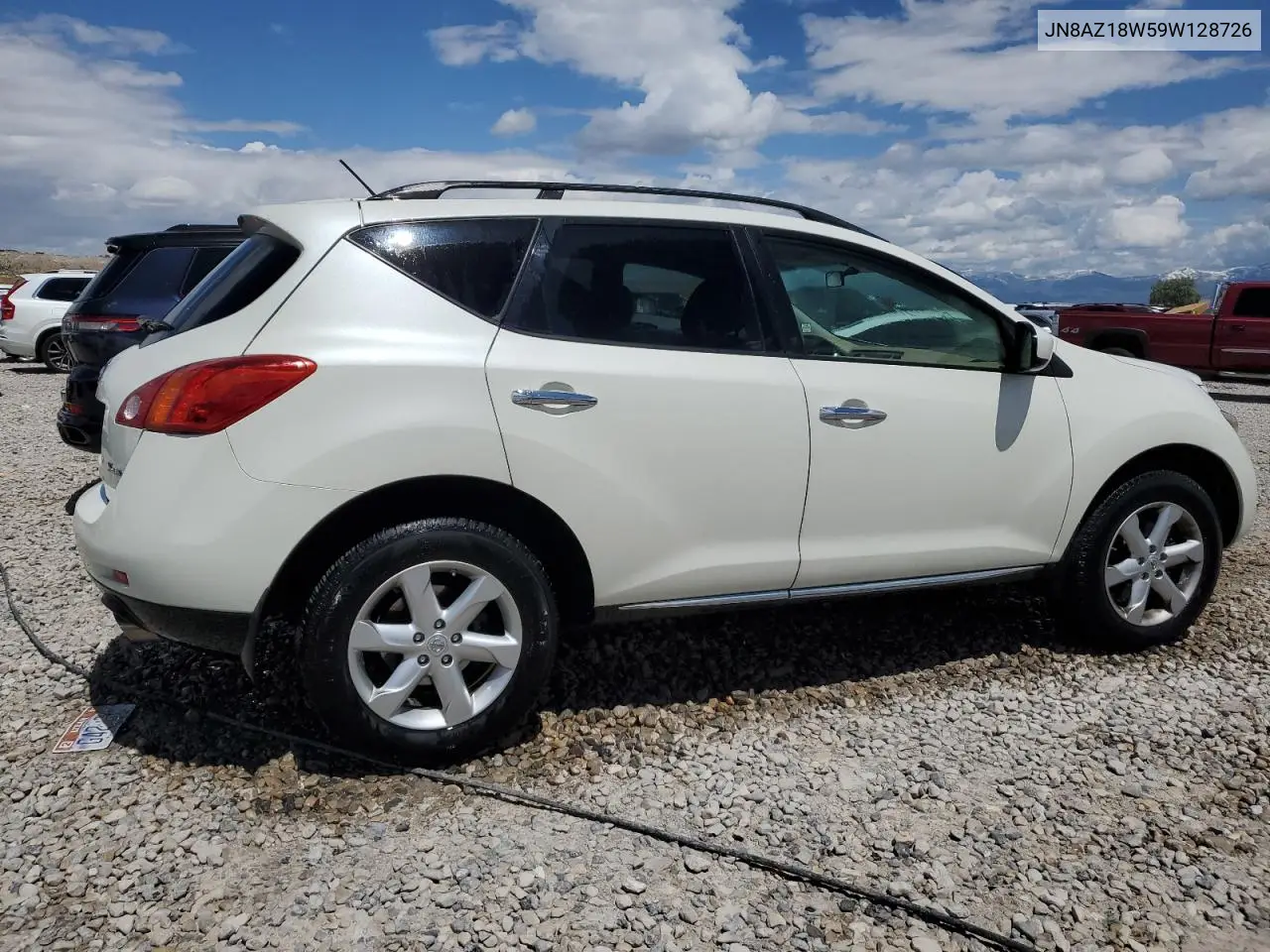 2009 Nissan Murano S VIN: JN8AZ18W59W128726 Lot: 57164485