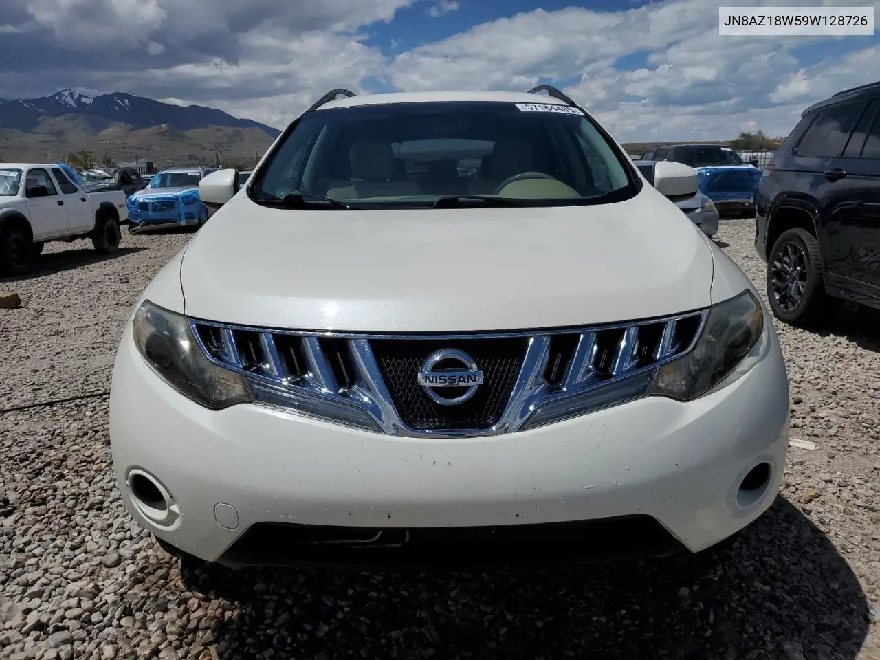 2009 Nissan Murano S VIN: JN8AZ18W59W128726 Lot: 57164485