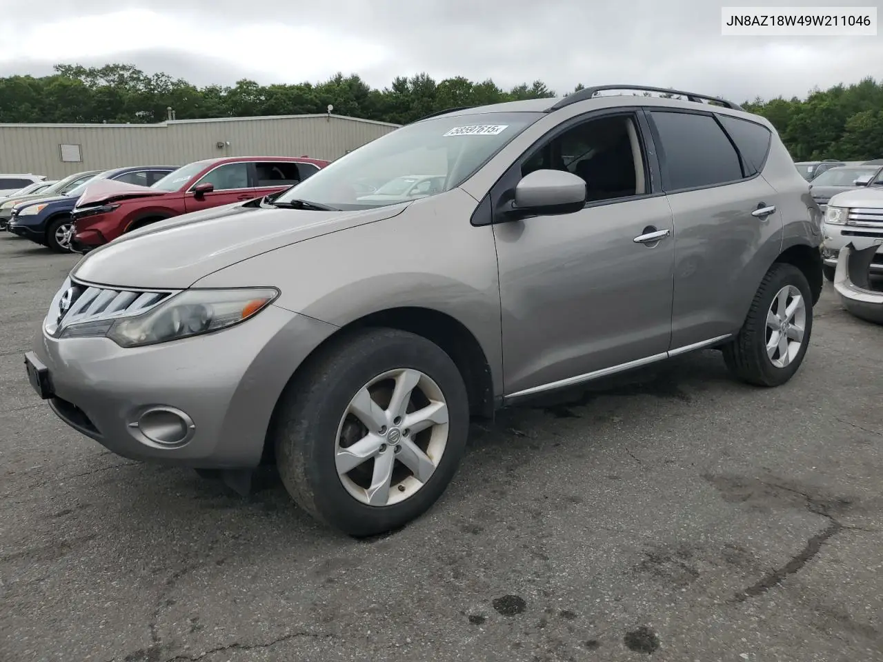 2009 Nissan Murano S VIN: JN8AZ18W49W211046 Lot: 58597615