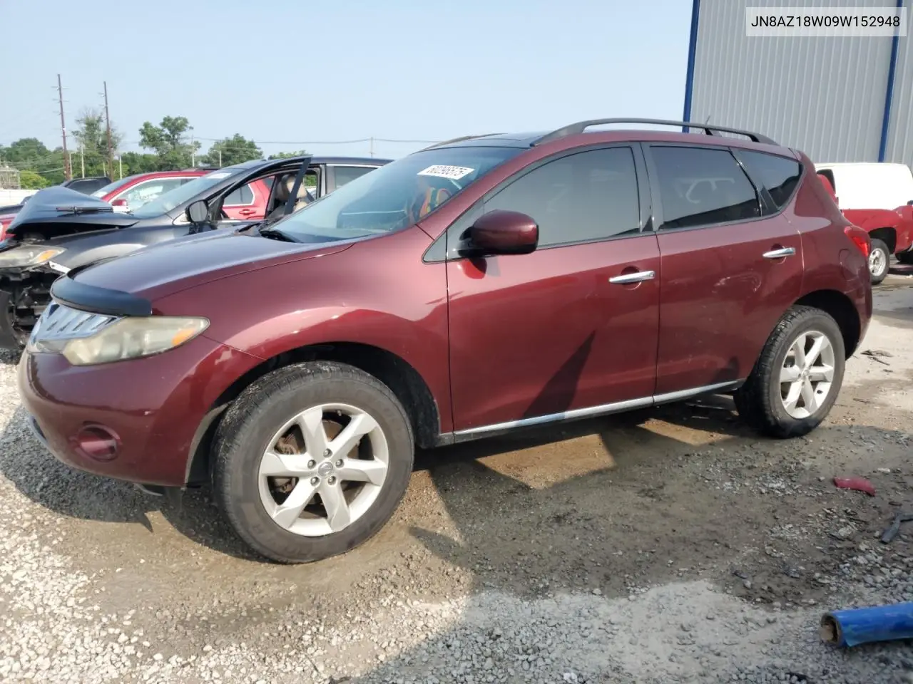 2009 Nissan Murano S VIN: JN8AZ18W09W152948 Lot: 60296575
