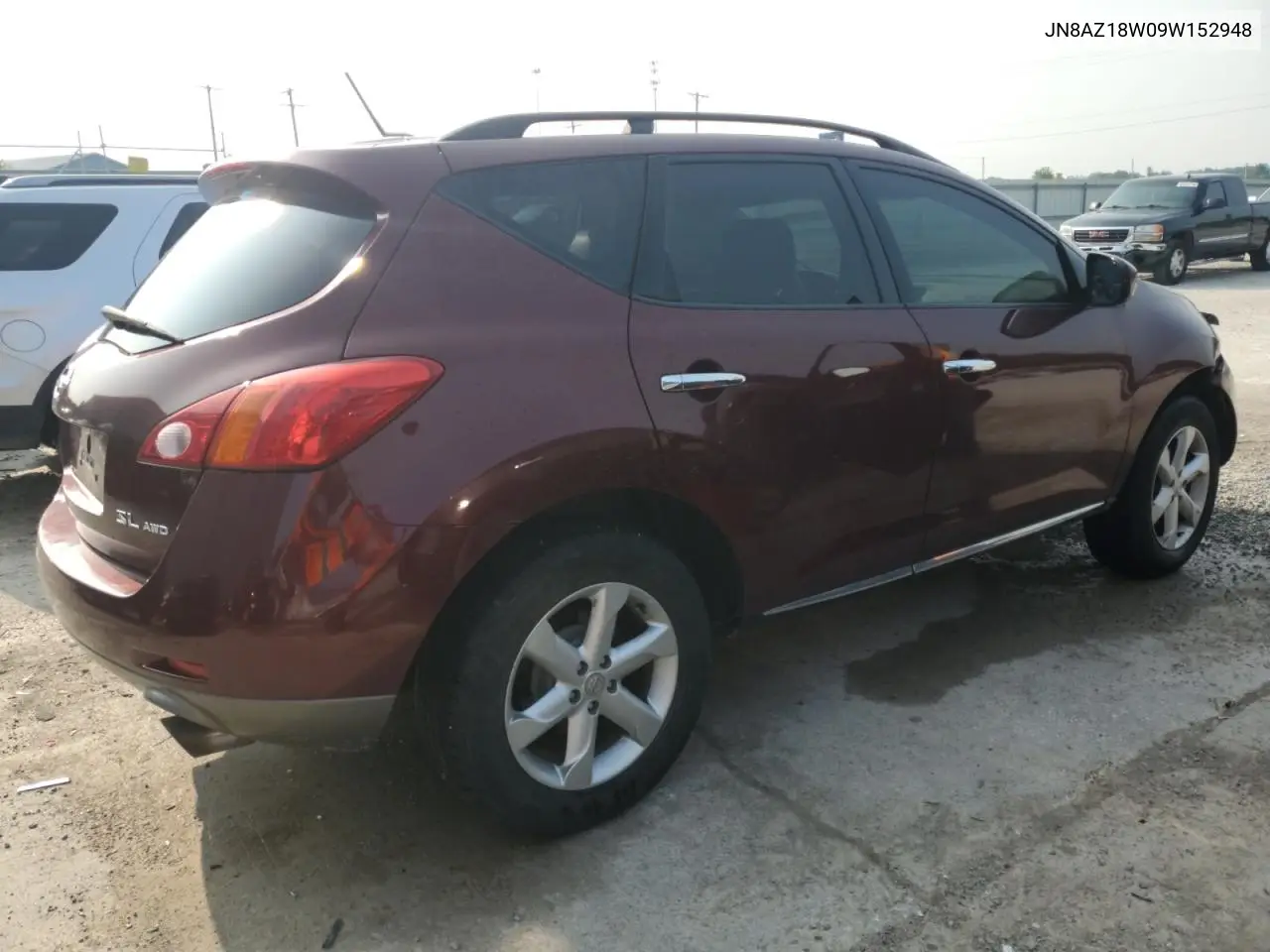 2009 Nissan Murano S VIN: JN8AZ18W09W152948 Lot: 60296575