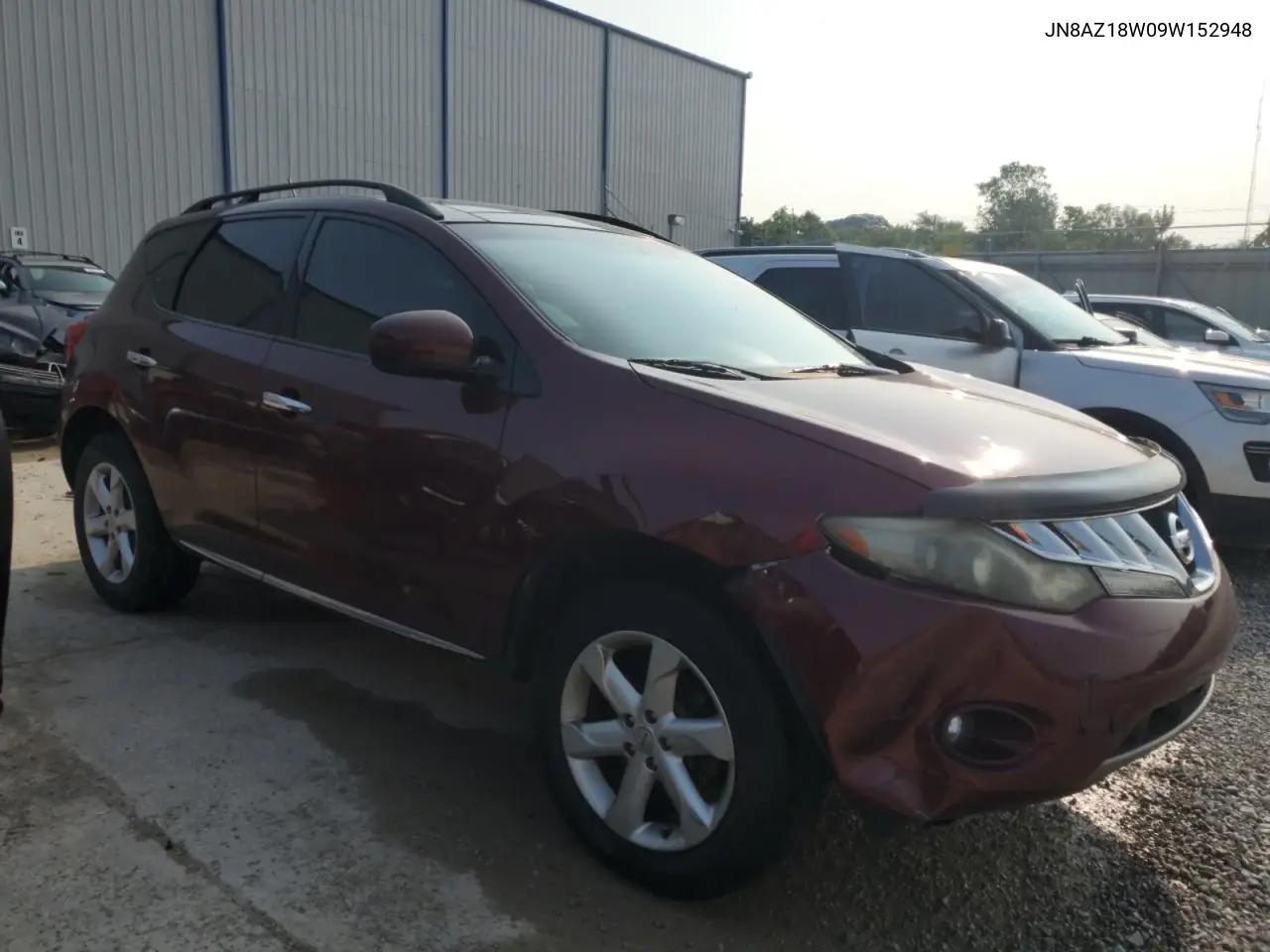 2009 Nissan Murano S VIN: JN8AZ18W09W152948 Lot: 60296575