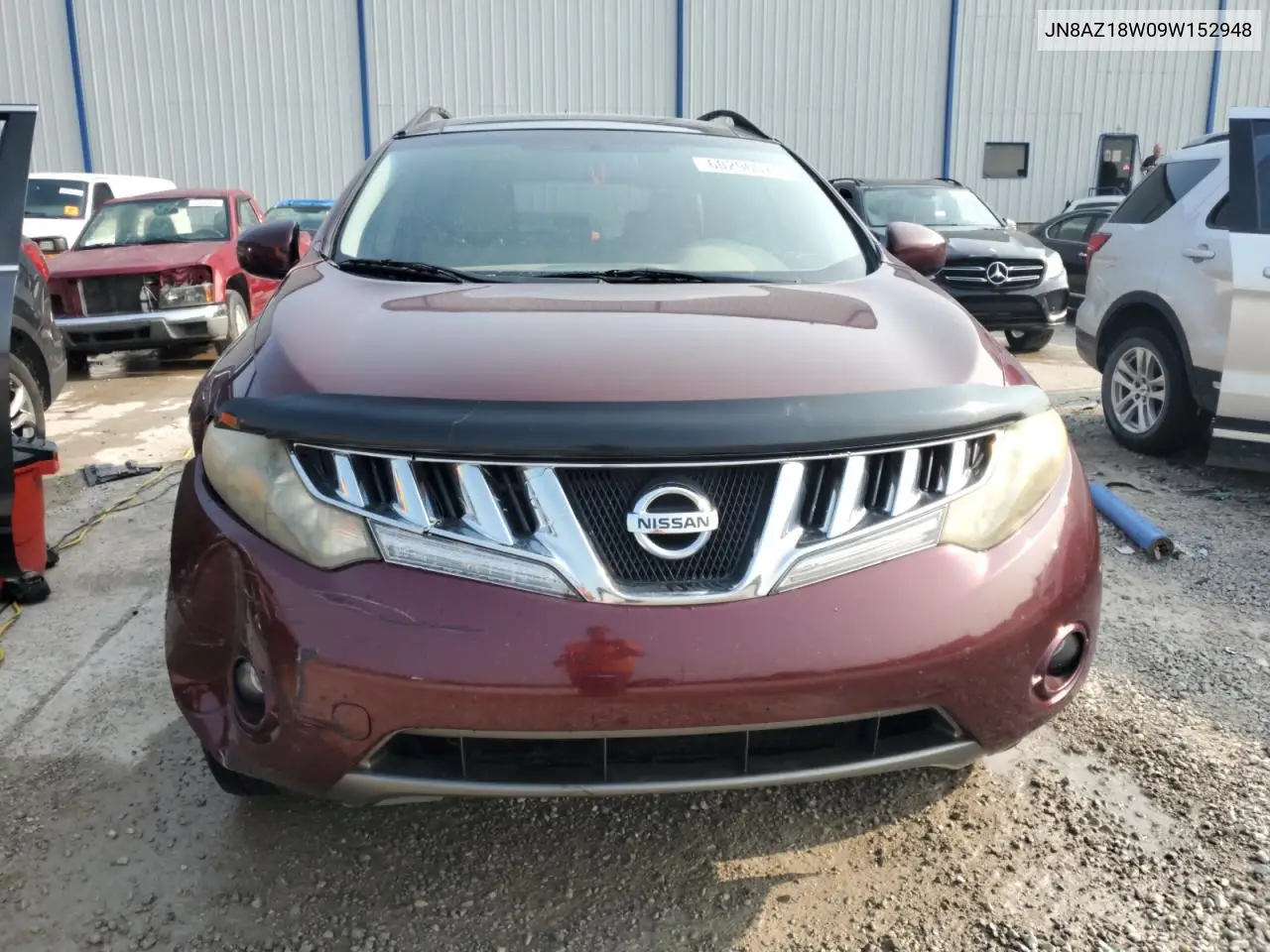 2009 Nissan Murano S VIN: JN8AZ18W09W152948 Lot: 60296575