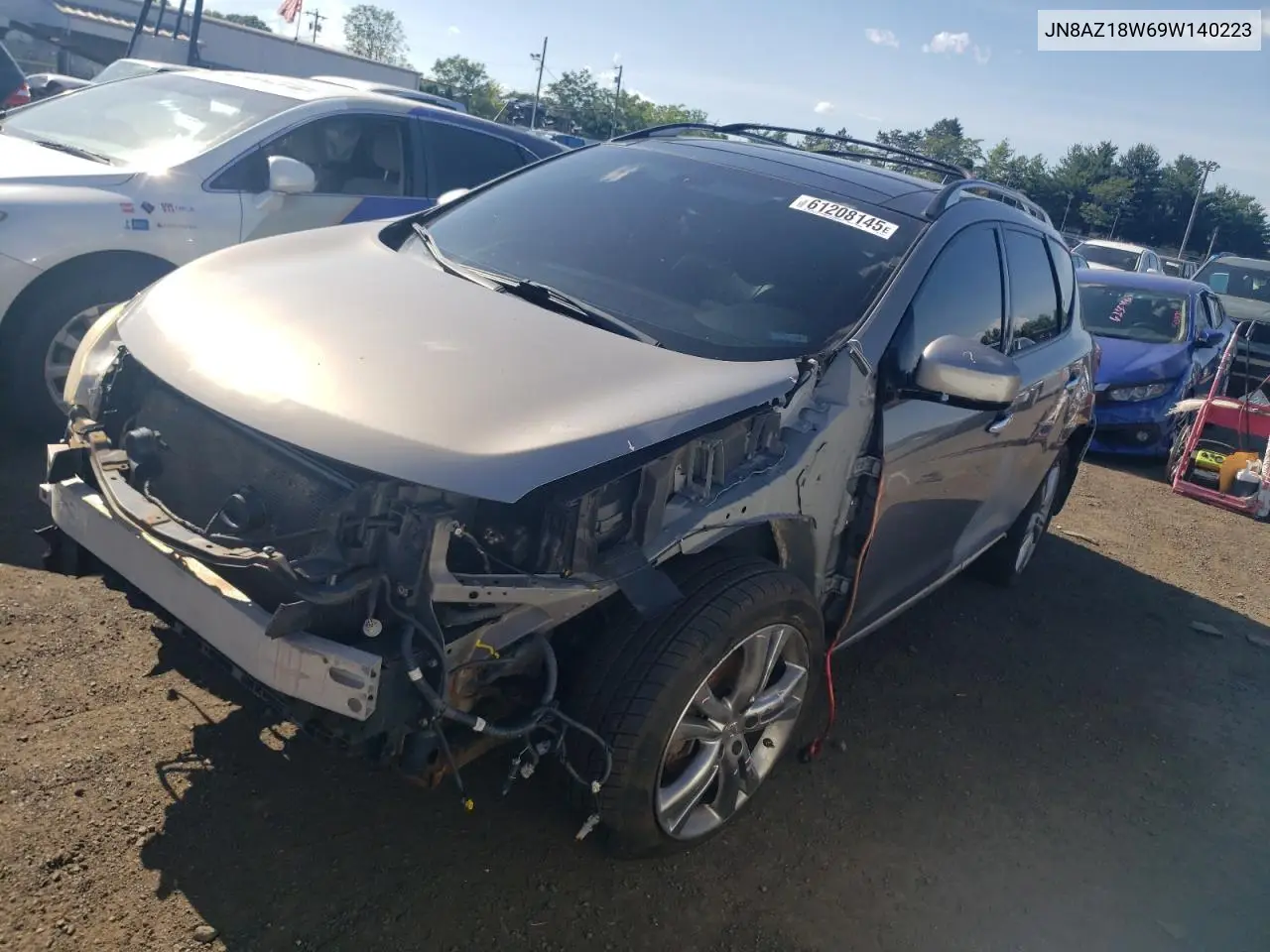 2009 Nissan Murano S VIN: JN8AZ18W69W140223 Lot: 61208145