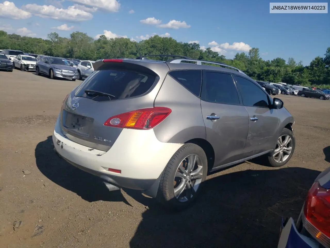 2009 Nissan Murano S VIN: JN8AZ18W69W140223 Lot: 61208145