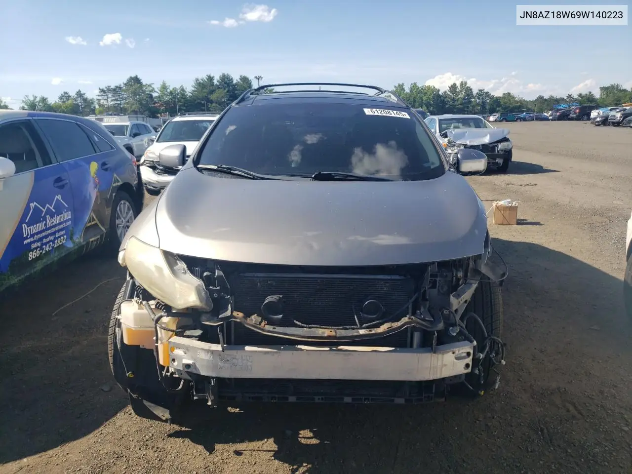 2009 Nissan Murano S VIN: JN8AZ18W69W140223 Lot: 61208145