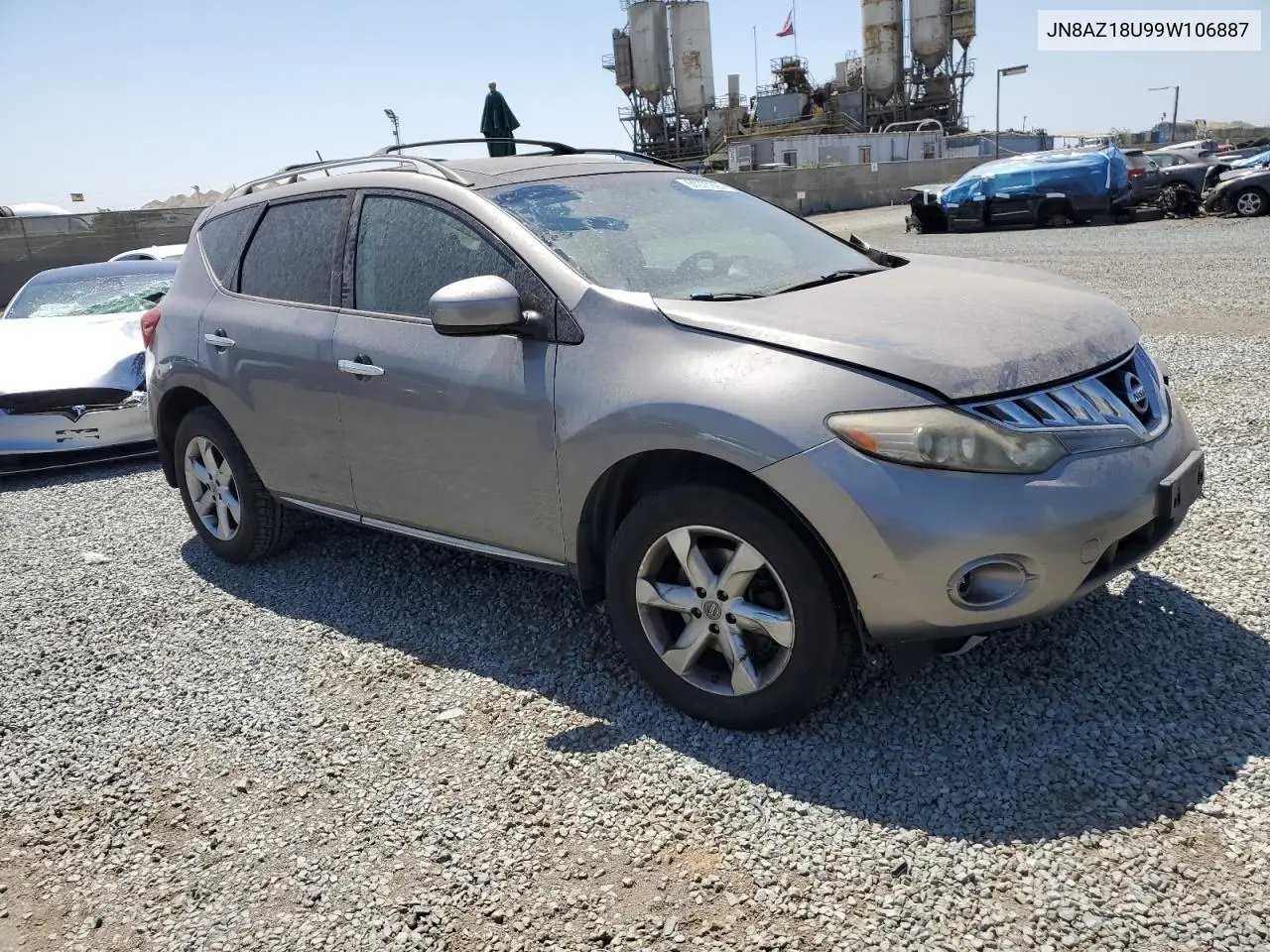 2009 Nissan Murano S VIN: JN8AZ18U99W106887 Lot: 61270925