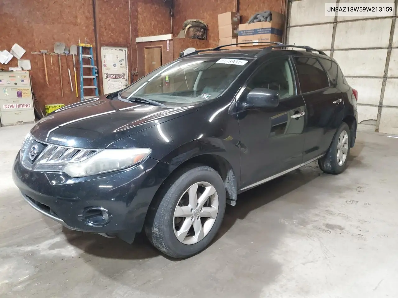 2009 Nissan Murano S VIN: JN8AZ18W59W213159 Lot: 61339005
