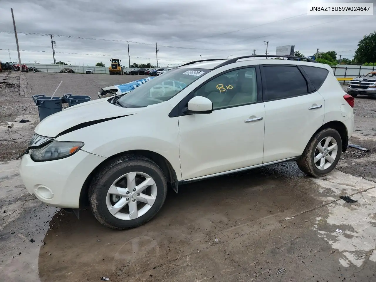 2009 Nissan Murano S VIN: JN8AZ18U69W024647 Lot: 61395495