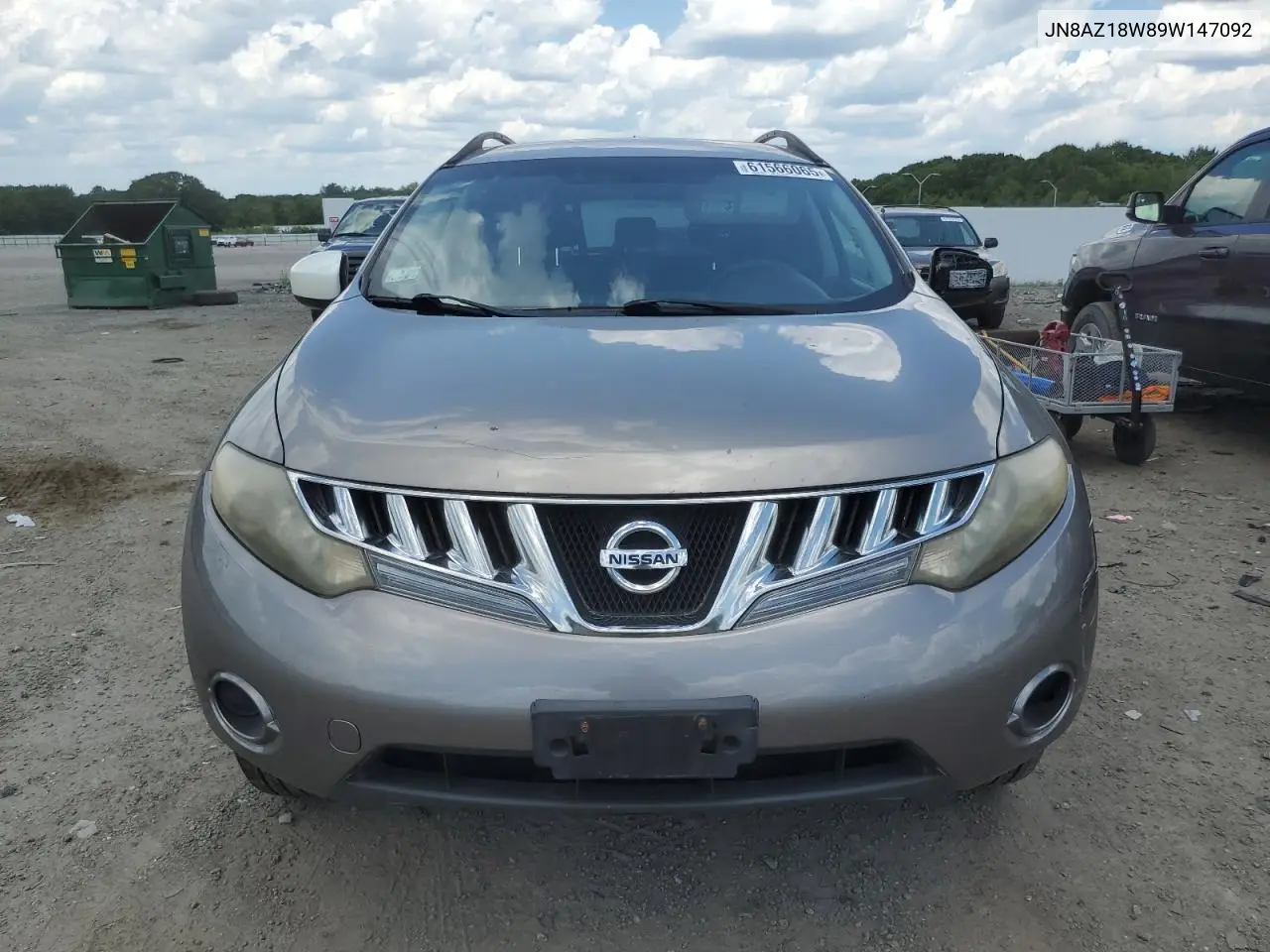 2009 Nissan Murano S VIN: JN8AZ18W89W147092 Lot: 61566065