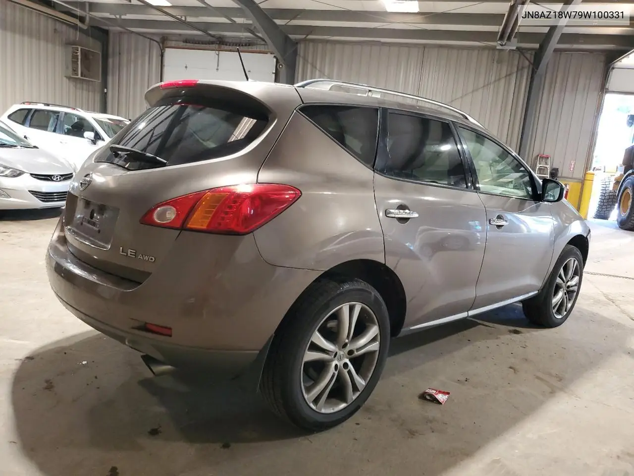 2009 Nissan Murano S VIN: JN8AZ18W79W100331 Lot: 61592935