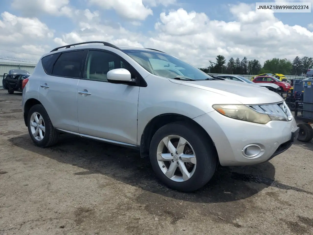 2009 Nissan Murano S VIN: JN8AZ18W99W202374 Lot: 61614645