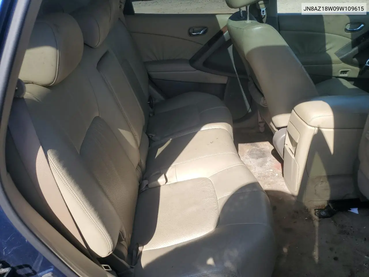 2009 Nissan Murano S VIN: JN8AZ18W09W109615 Lot: 61760305