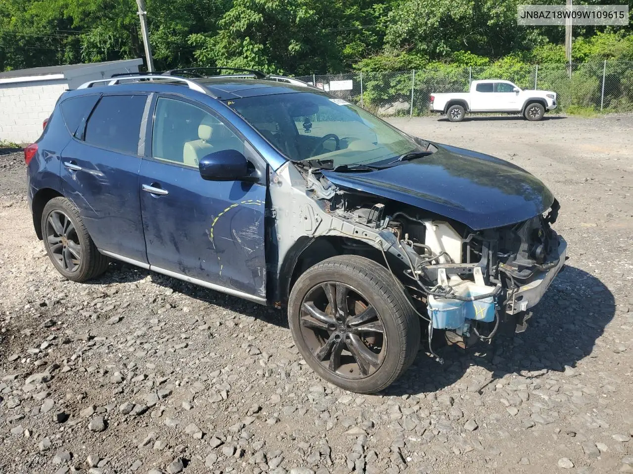 2009 Nissan Murano S VIN: JN8AZ18W09W109615 Lot: 61760305