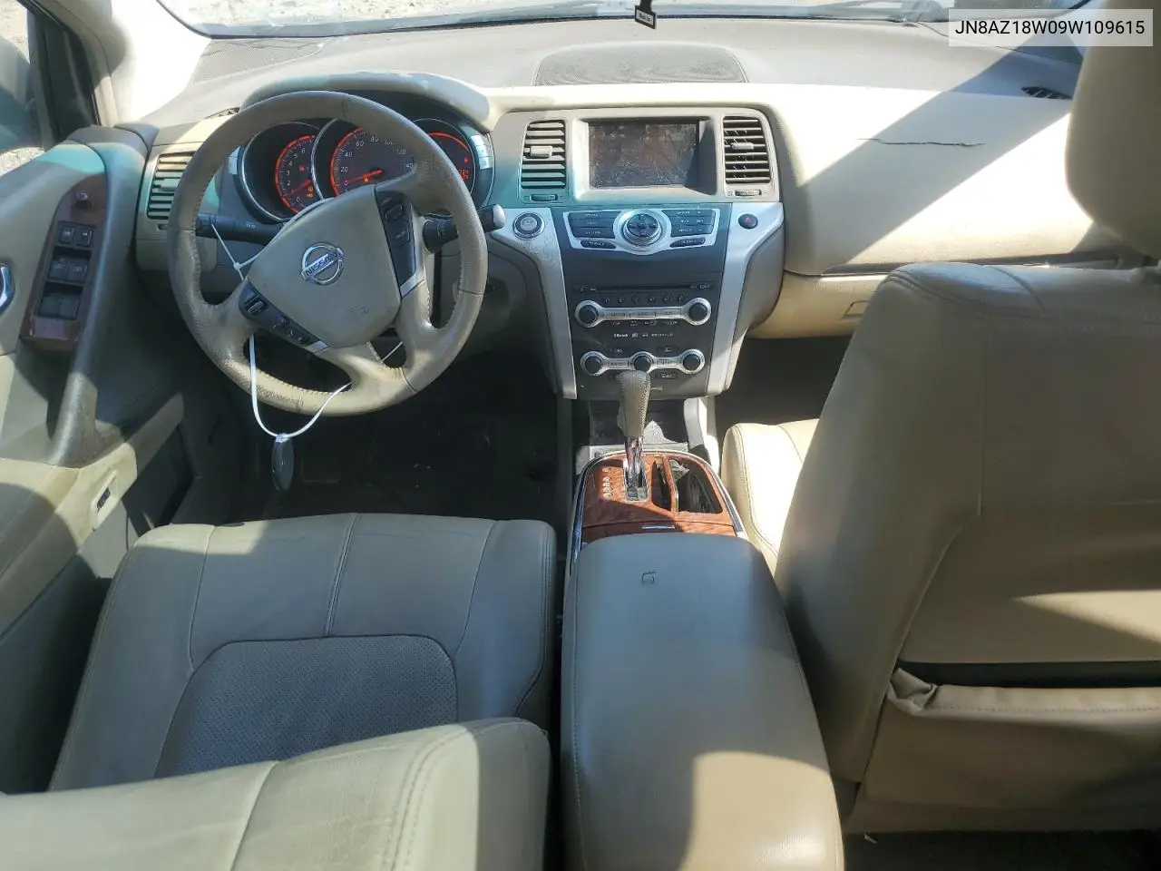 2009 Nissan Murano S VIN: JN8AZ18W09W109615 Lot: 61760305