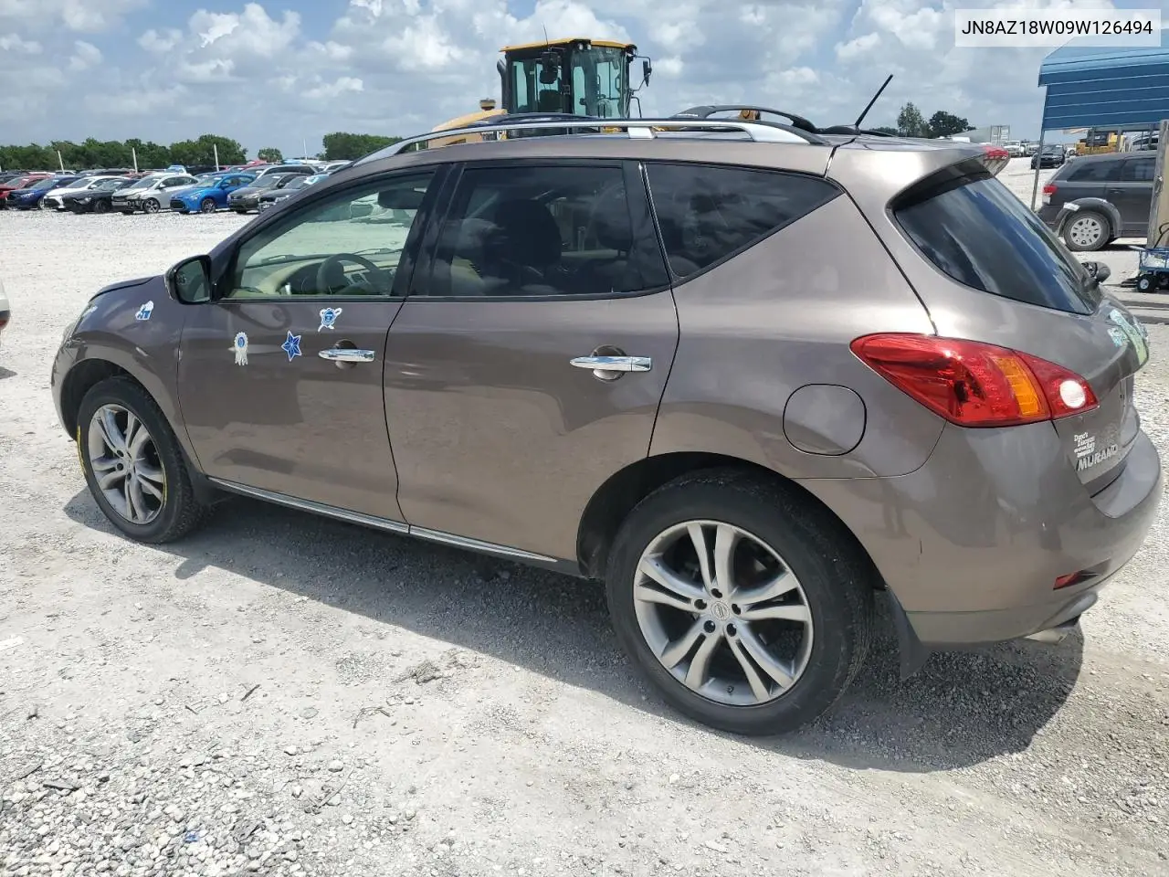 2009 Nissan Murano S VIN: JN8AZ18W09W126494 Lot: 61762115