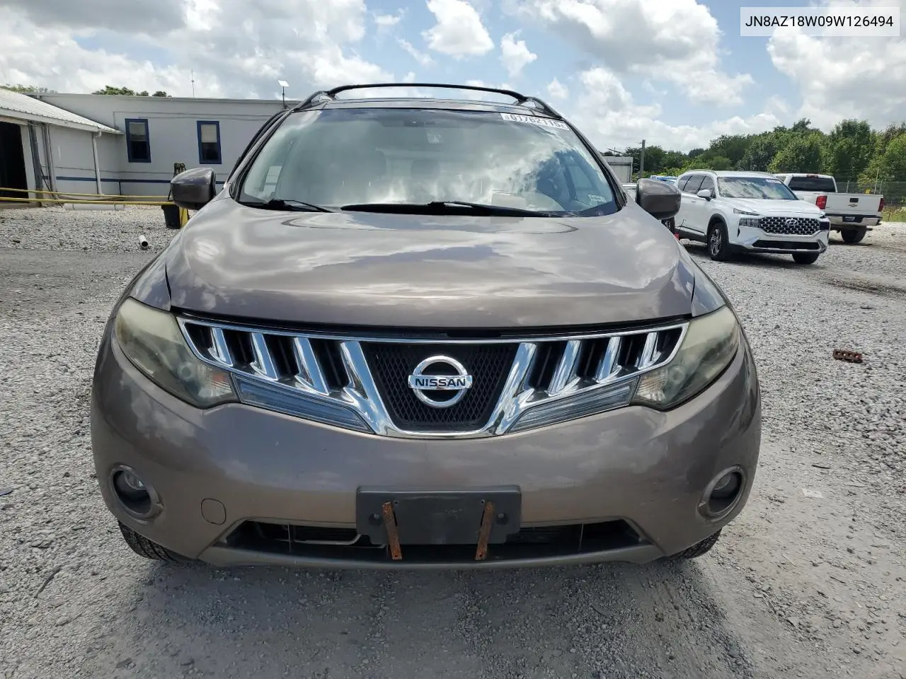 2009 Nissan Murano S VIN: JN8AZ18W09W126494 Lot: 61762115