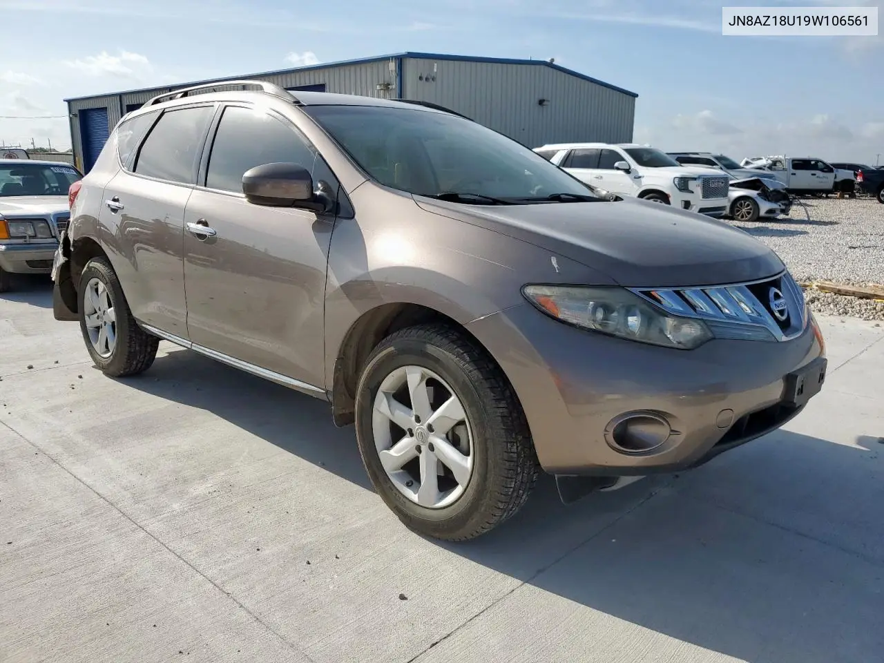2009 Nissan Murano S VIN: JN8AZ18U19W106561 Lot: 61869365
