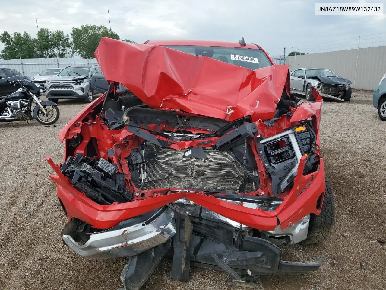2009 Nissan Murano S VIN: JN8AZ18W89W132432 Lot: 61936875
