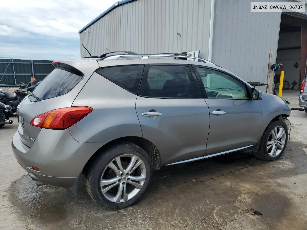 2009 Nissan Murano S VIN: JN8AZ18W69W136737 Lot: 62148755