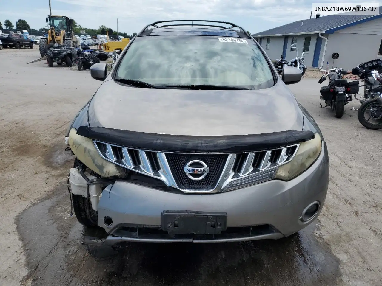 2009 Nissan Murano S VIN: JN8AZ18W69W136737 Lot: 62148755