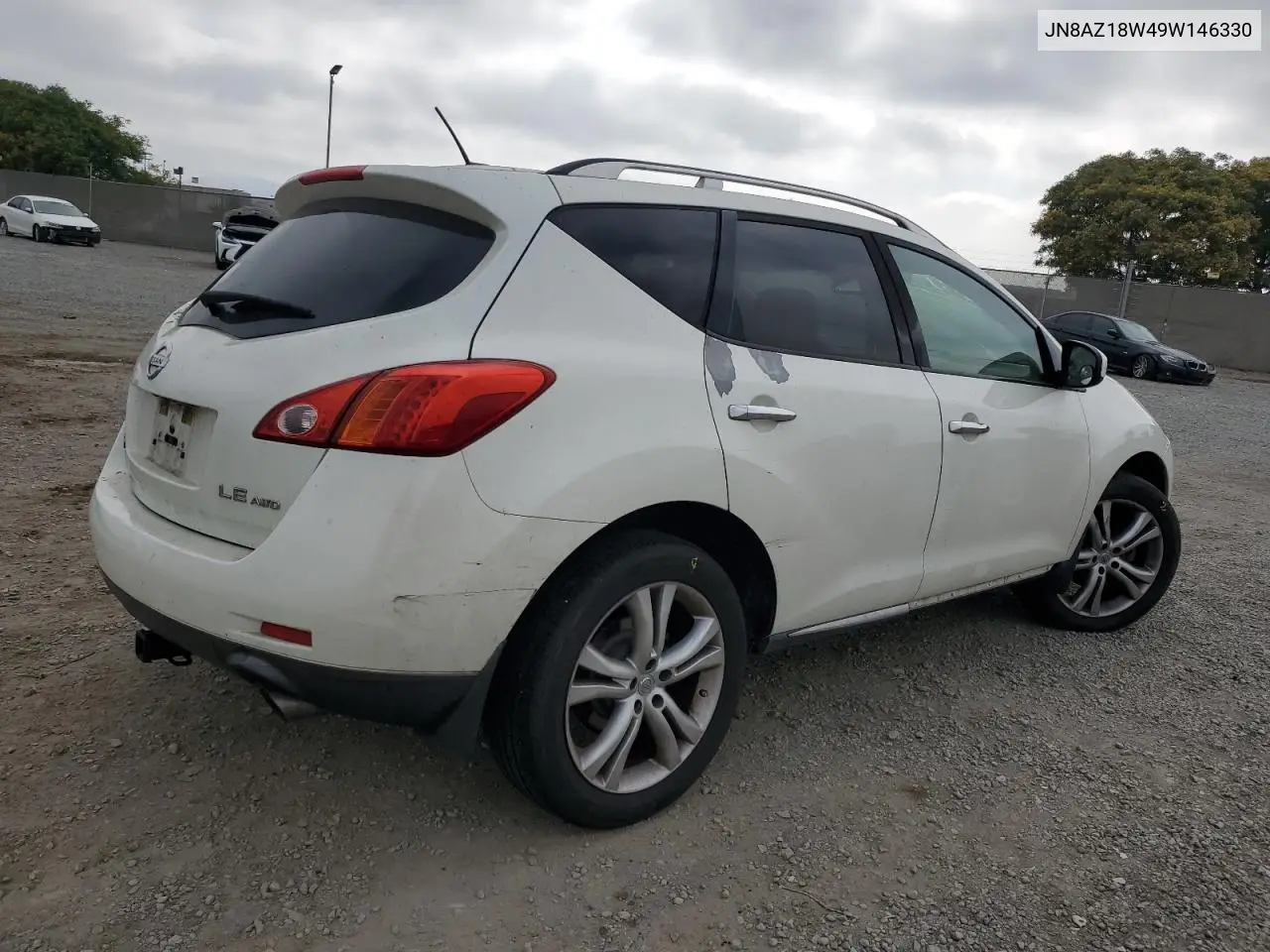 2009 Nissan Murano S VIN: JN8AZ18W49W146330 Lot: 62202955