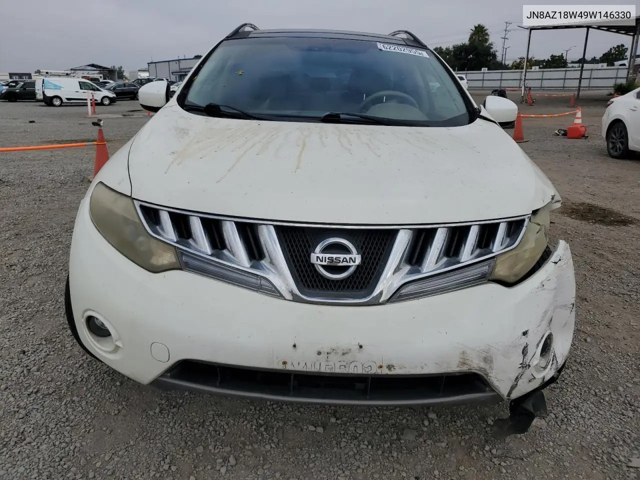2009 Nissan Murano S VIN: JN8AZ18W49W146330 Lot: 62202955