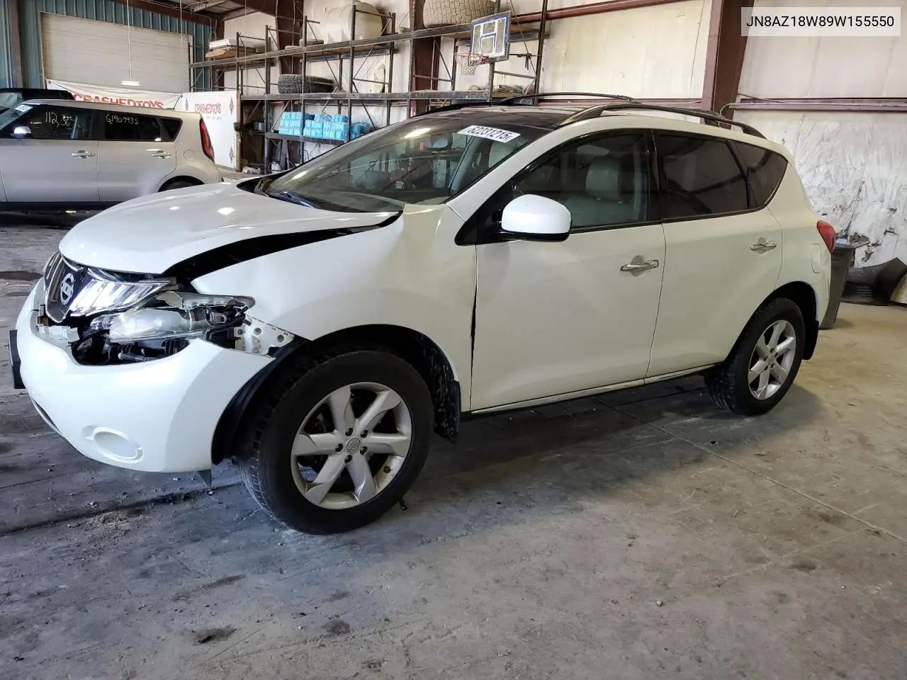 2009 Nissan Murano S VIN: JN8AZ18W89W155550 Lot: 62231215