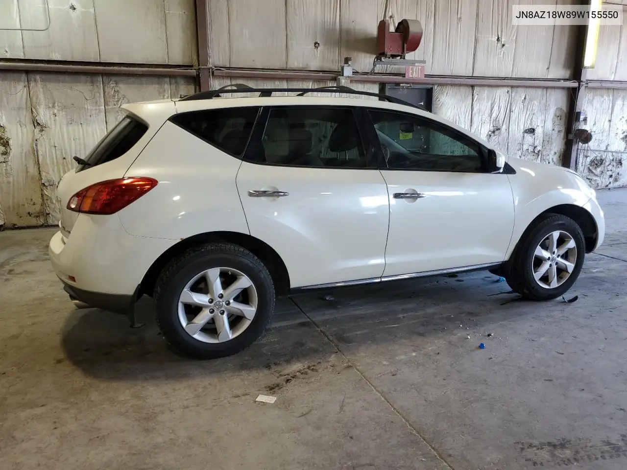 2009 Nissan Murano S VIN: JN8AZ18W89W155550 Lot: 62231215