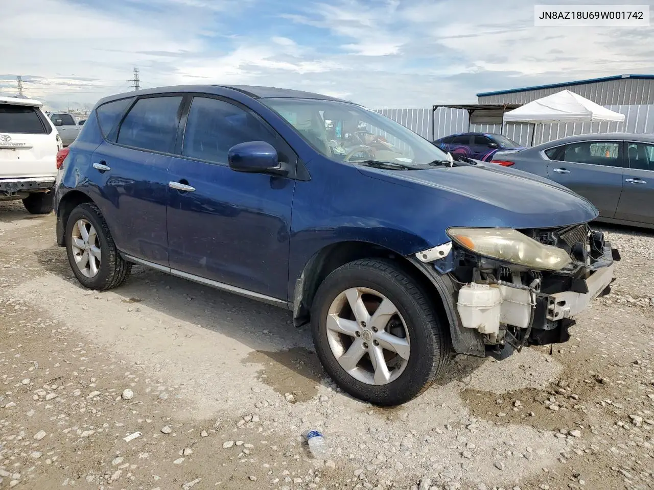 2009 Nissan Murano S VIN: JN8AZ18U69W001742 Lot: 62431155