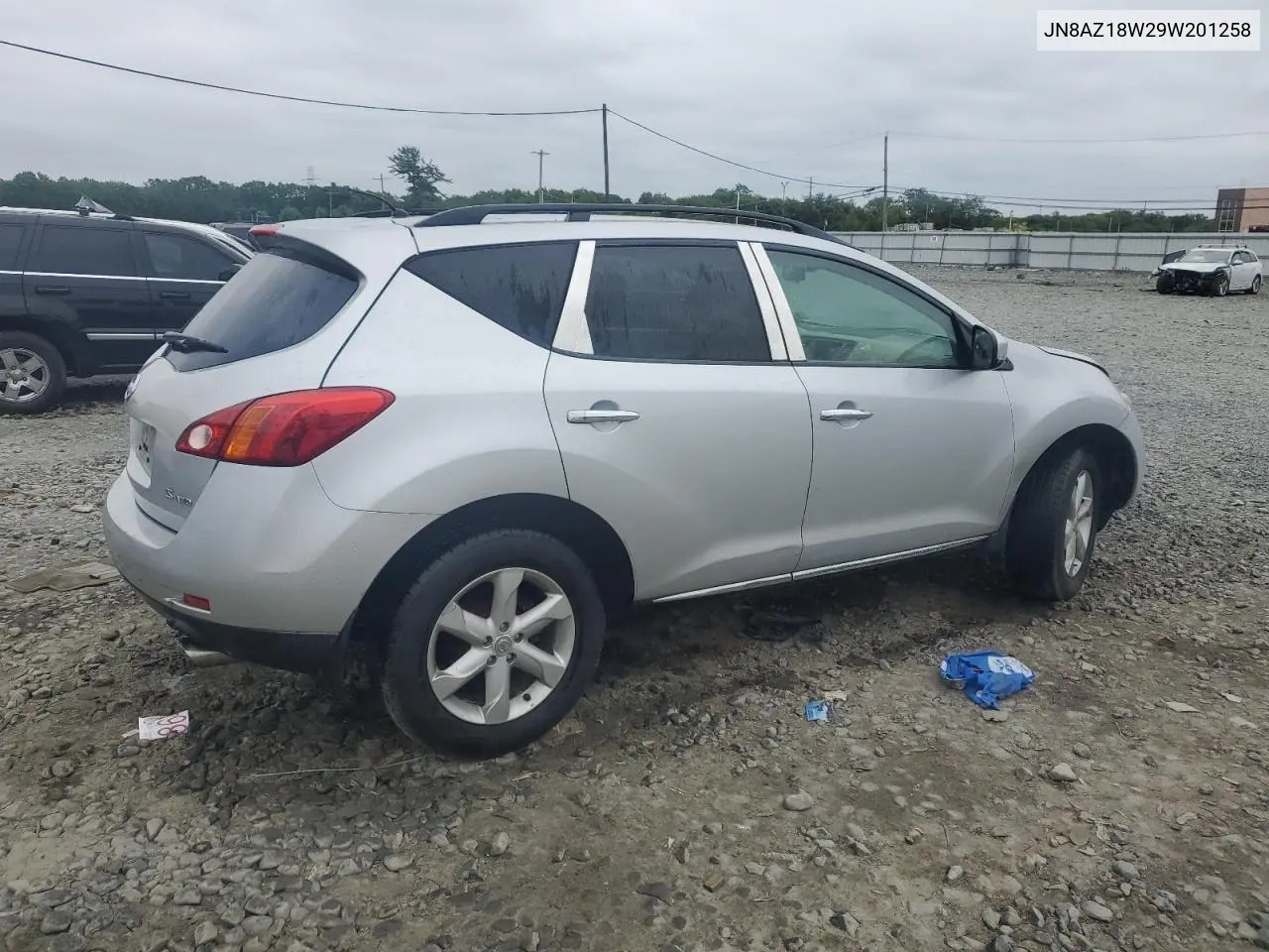 2009 Nissan Murano S VIN: JN8AZ18W29W201258 Lot: 62486975