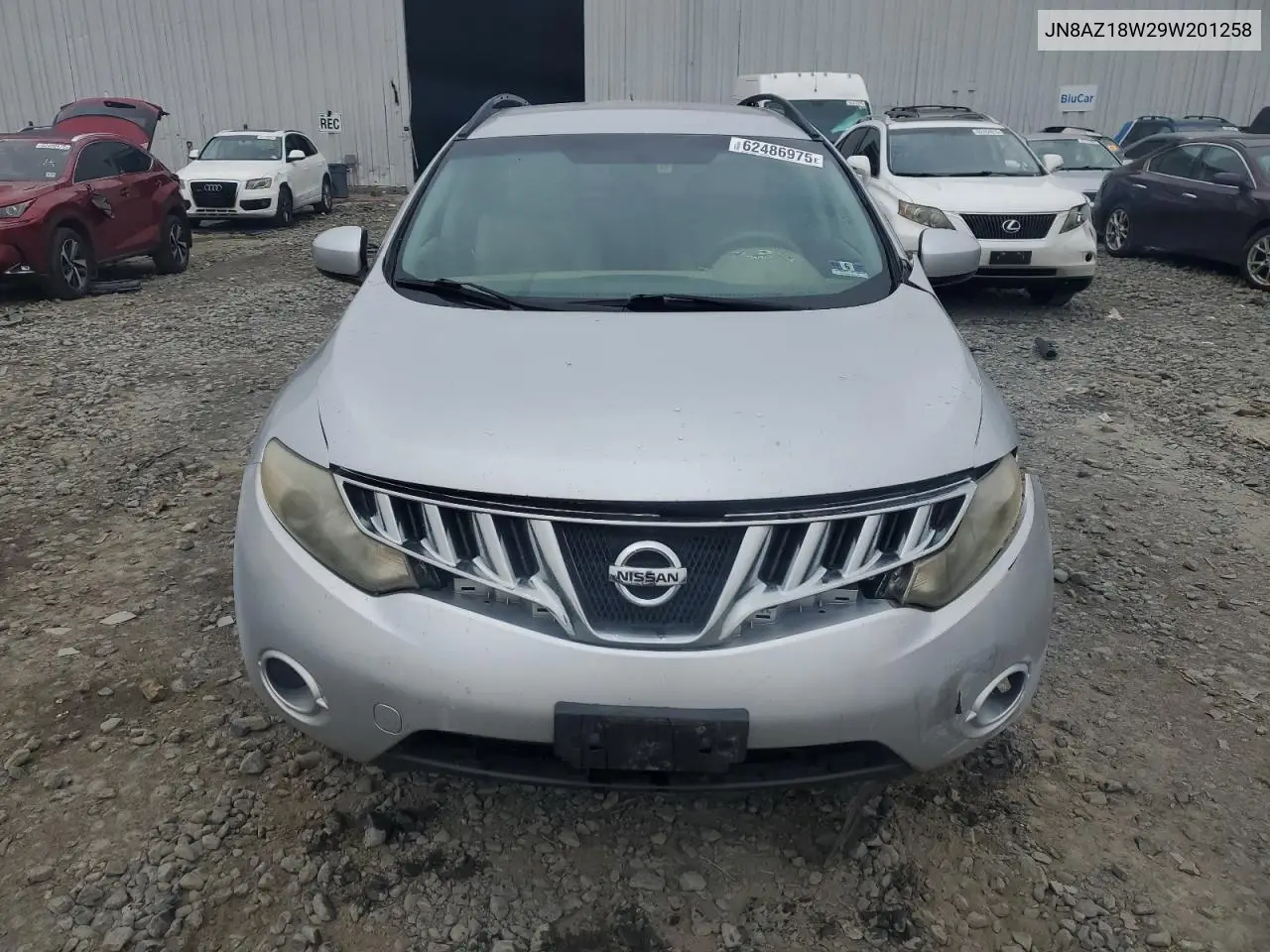 2009 Nissan Murano S VIN: JN8AZ18W29W201258 Lot: 62486975