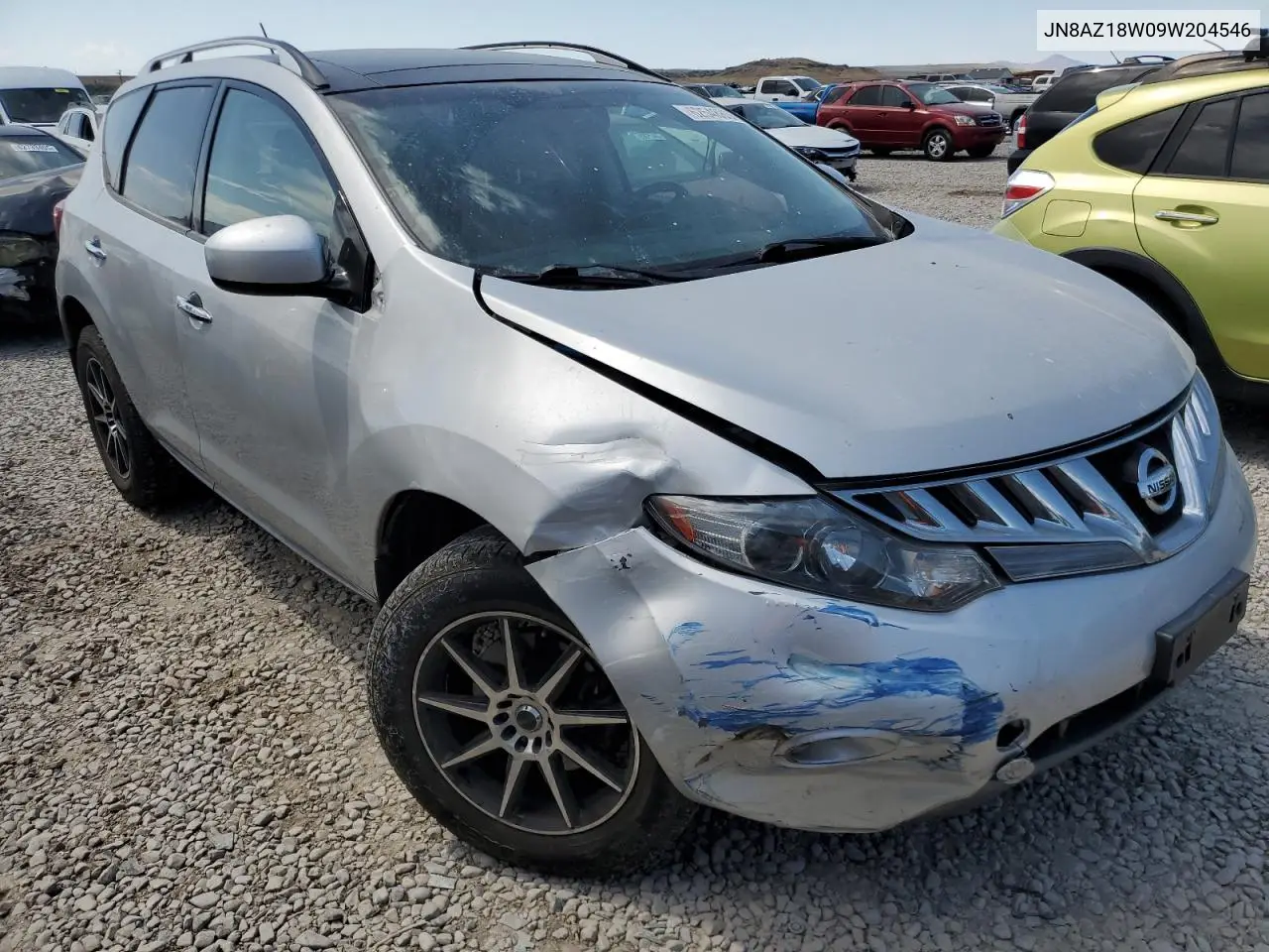 2009 Nissan Murano S VIN: JN8AZ18W09W204546 Lot: 62548855
