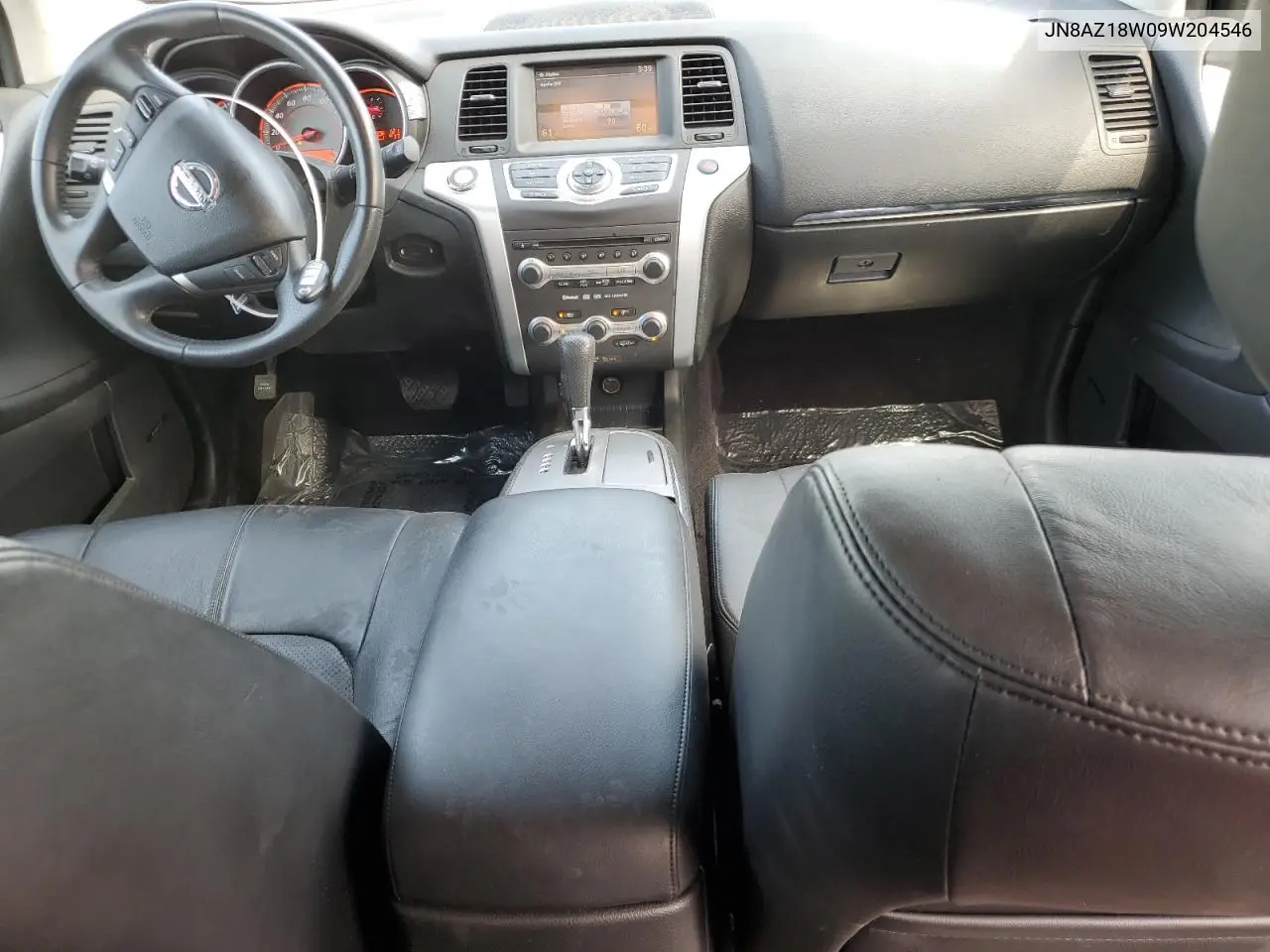 2009 Nissan Murano S VIN: JN8AZ18W09W204546 Lot: 62548855