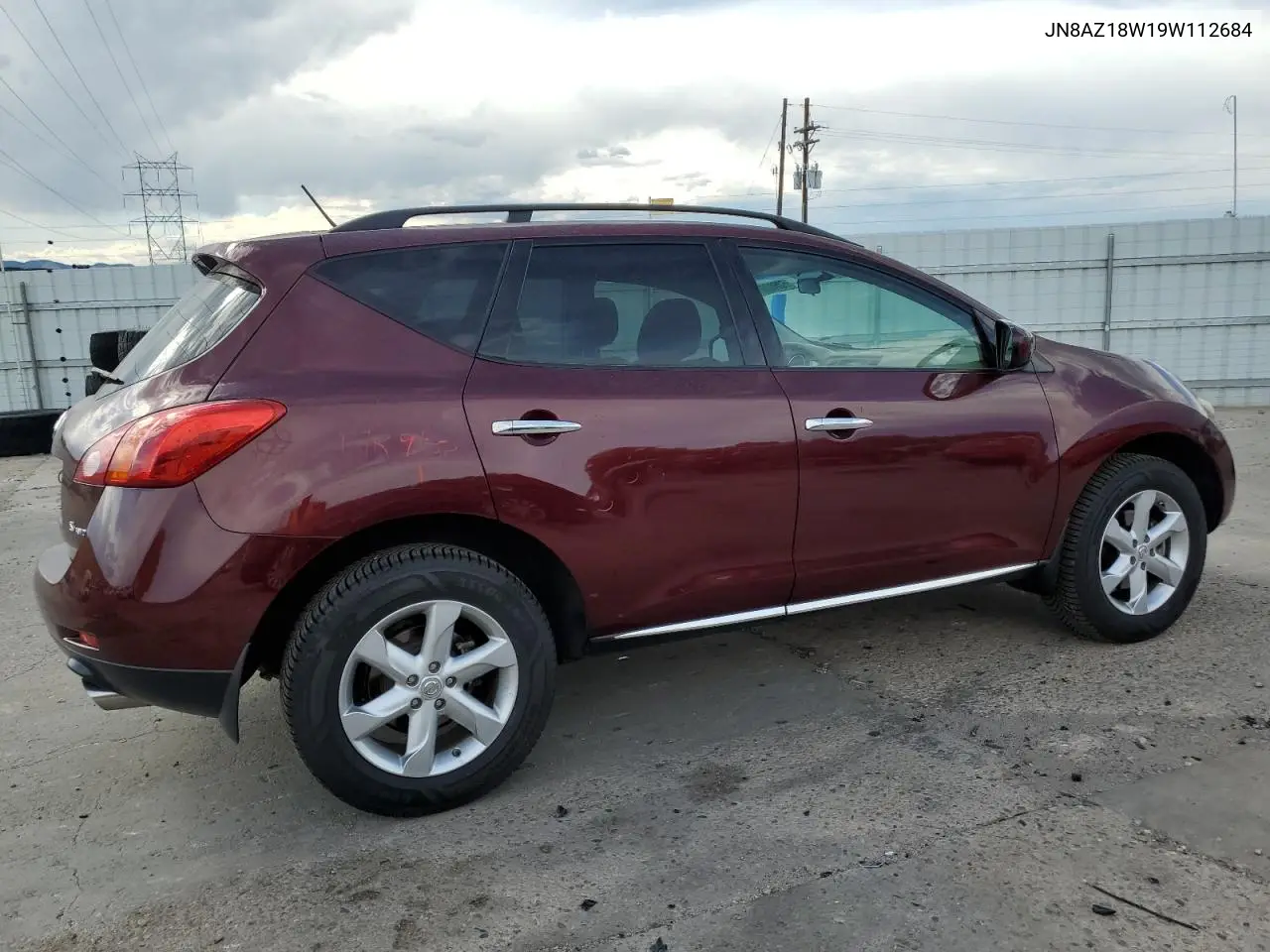 2009 Nissan Murano S VIN: JN8AZ18W19W112684 Lot: 62602665