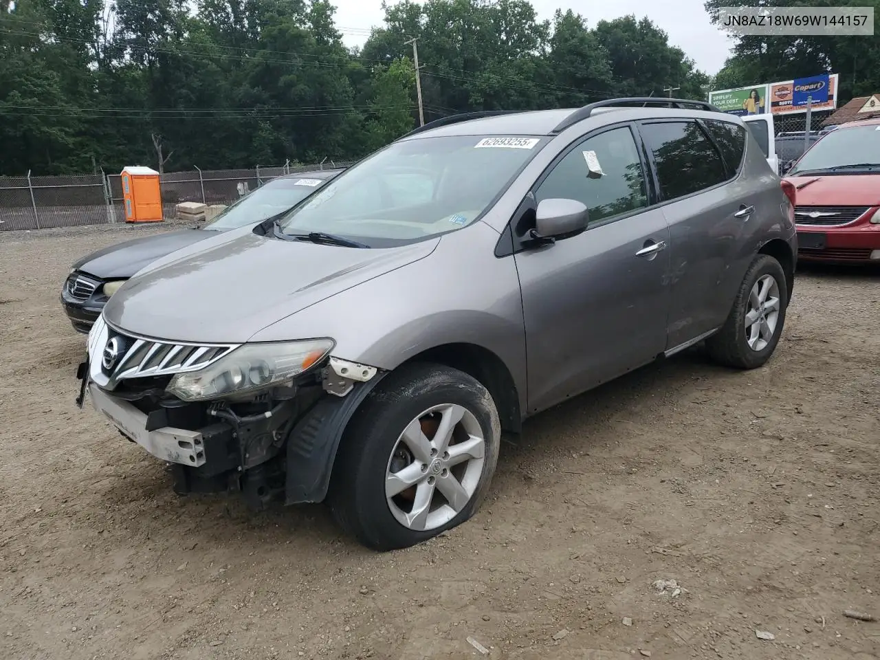 2009 Nissan Murano S VIN: JN8AZ18W69W144157 Lot: 62693255