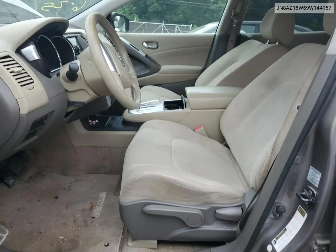 2009 Nissan Murano S VIN: JN8AZ18W69W144157 Lot: 62693255