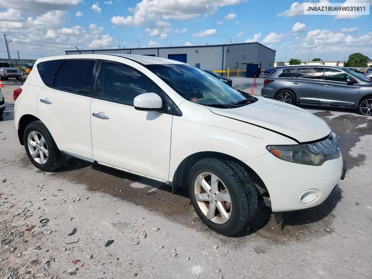 2009 Nissan Murano S VIN: JN8AZ18U69W031811 Lot: 62774485
