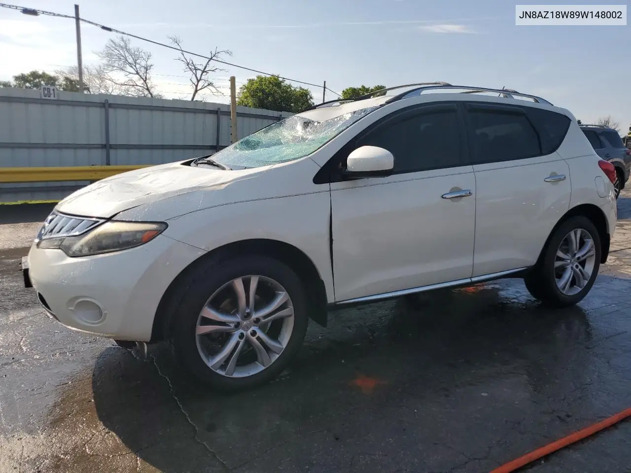 2009 Nissan Murano S VIN: JN8AZ18W89W148002 Lot: 63010575