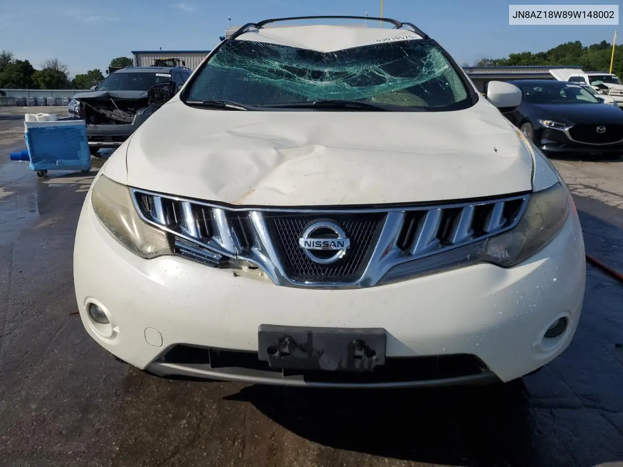 2009 Nissan Murano S VIN: JN8AZ18W89W148002 Lot: 63010575