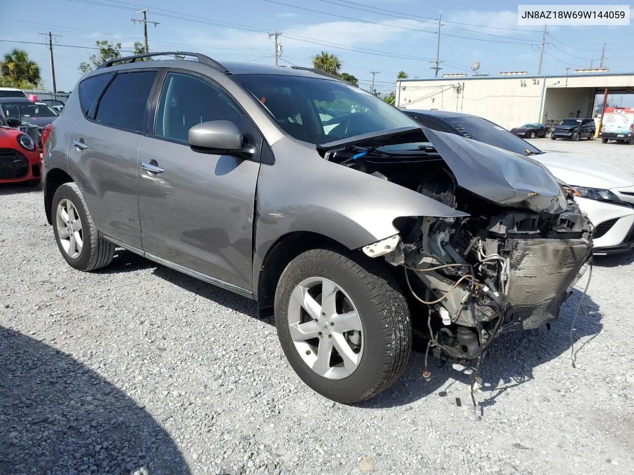 2009 Nissan Murano S VIN: JN8AZ18W69W144059 Lot: 63106505