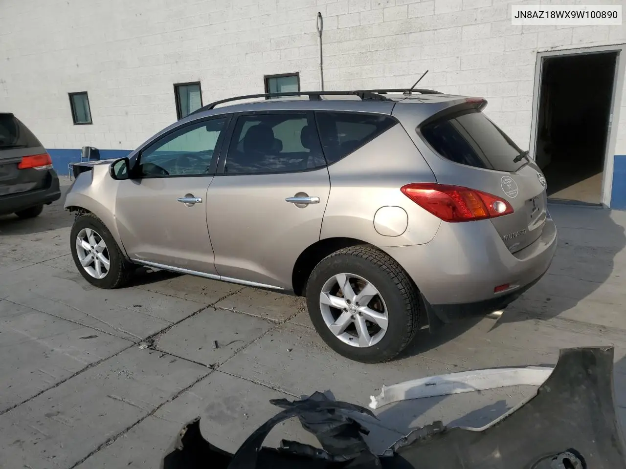 2009 Nissan Murano S VIN: JN8AZ18WX9W100890 Lot: 64810925