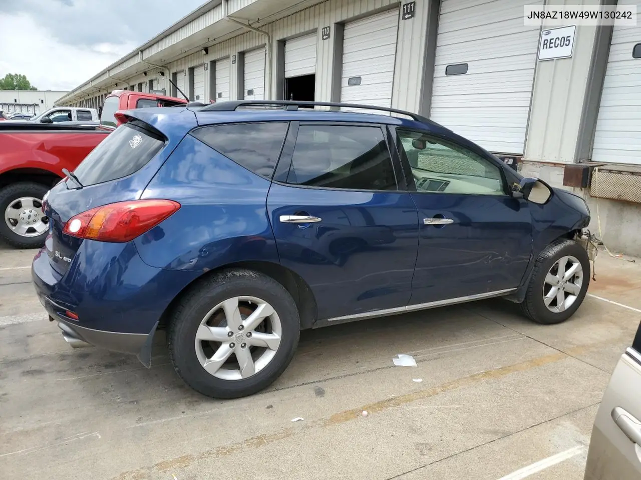 2009 Nissan Murano S VIN: JN8AZ18W49W130242 Lot: 65162595
