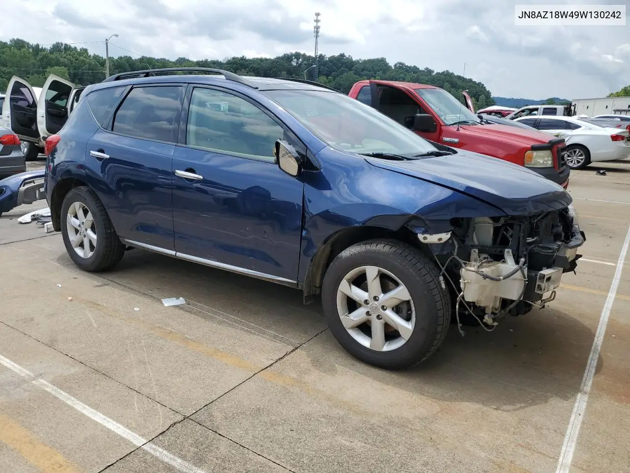 2009 Nissan Murano S VIN: JN8AZ18W49W130242 Lot: 65162595