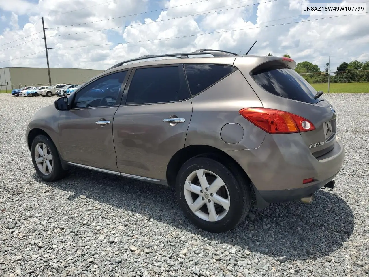 2009 Nissan Murano S VIN: JN8AZ18W49W107799 Lot: 65347195