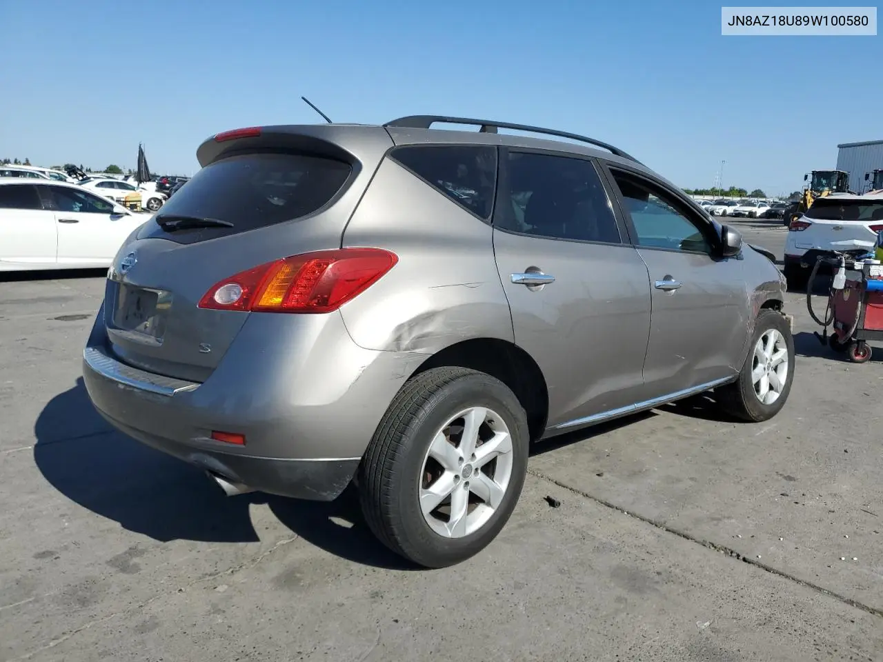 2009 Nissan Murano S VIN: JN8AZ18U89W100580 Lot: 65395855
